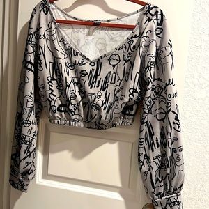 Lightweight Grey Crop Top